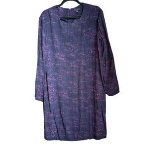Cos long sleeve marble print dress US 12